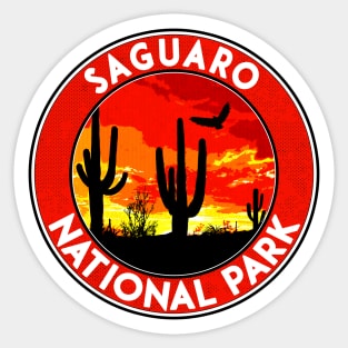 Saguaro National Park Arizona Desert Cactus Sticker